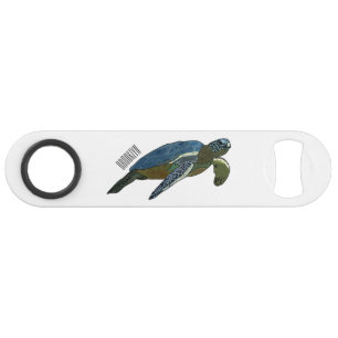 Sea turtle cartoon illustration