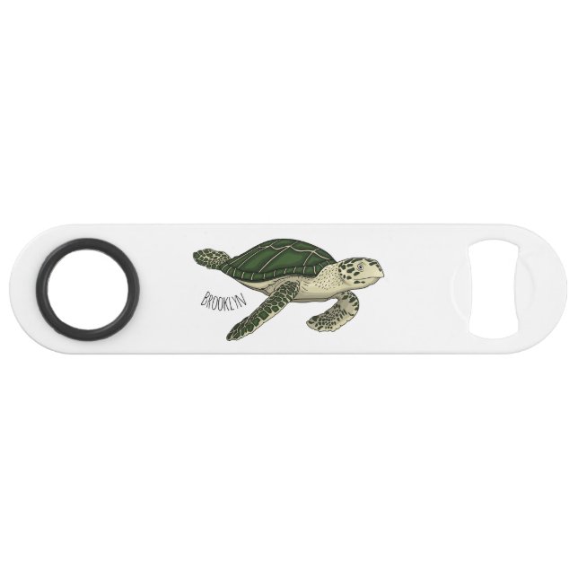 Sea turtle cartoon illustration  (Front (Horizontal))