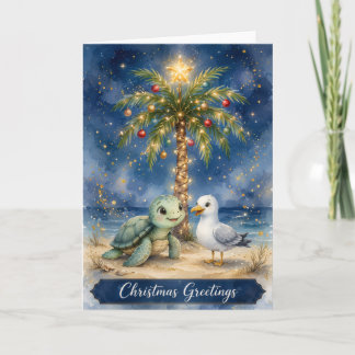 Sea Turtle Christmas Card - Christmas Greetings