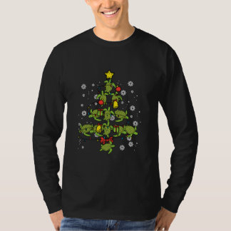 Sea Turtle Christmas Tree Animal Xmas PJs Pyjamas T-Shirt