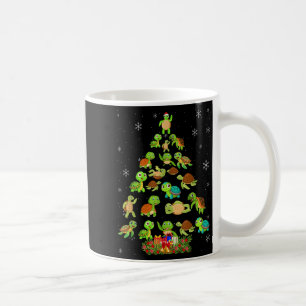 Sea Turtle Christmas Tree Matching Family Xmas Tre Coffee Mug