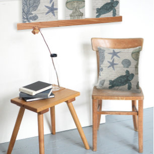 Sea Turtle Coastal Beach Starfish Coral Jellyfish Cushion