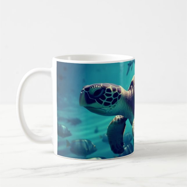 Sea Turtle Coffee Mug (Left)