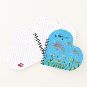 Sea Turtle Colourful Original Drawing Personalised Notebook