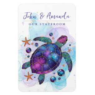 Sea Turtle Cruise Ship Stateroom Magnet