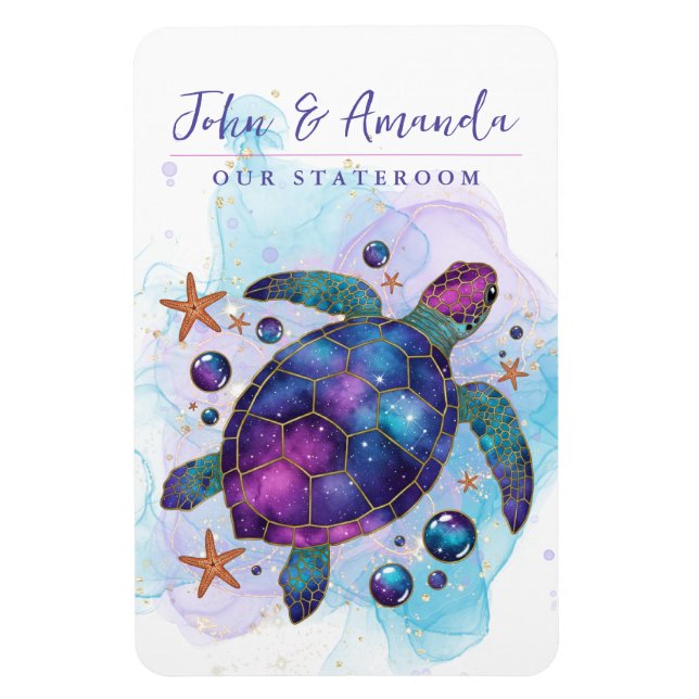 Sea Turtle Cruise Ship Stateroom Magnet (Vertical)