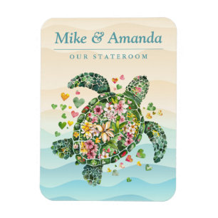 Sea Turtle Cruise Ship Stateroom Magnet