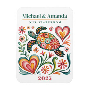 Sea Turtle Cruise Ship Stateroom Magnet