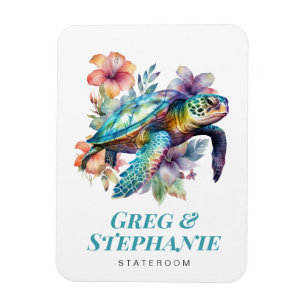 Sea Turtle Cruise Ship Stateroom Magnet