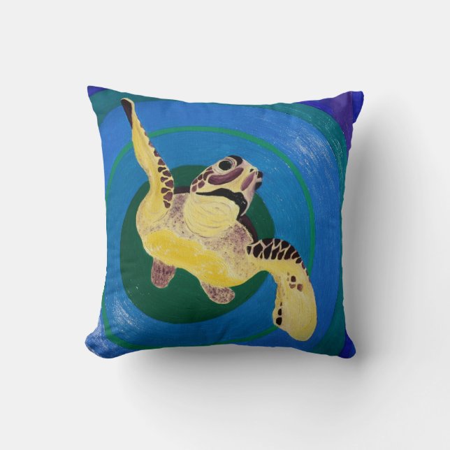 Sea Turtle Cushion (Front)