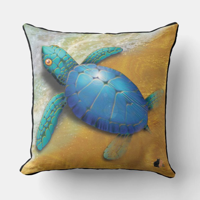 Sea Turtle Cushion (Front)