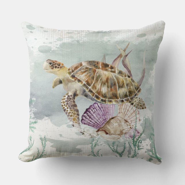 Sea Turtle Cushion (Front)