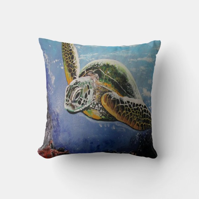 Sea Turtle  Cushion (Front)