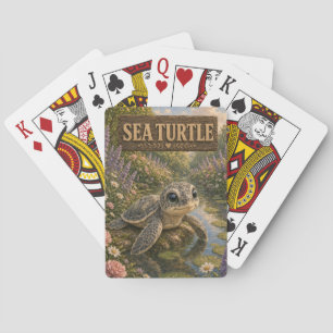 Sea Turtle Cute Baby Storybook Nursery Animal Playing Cards