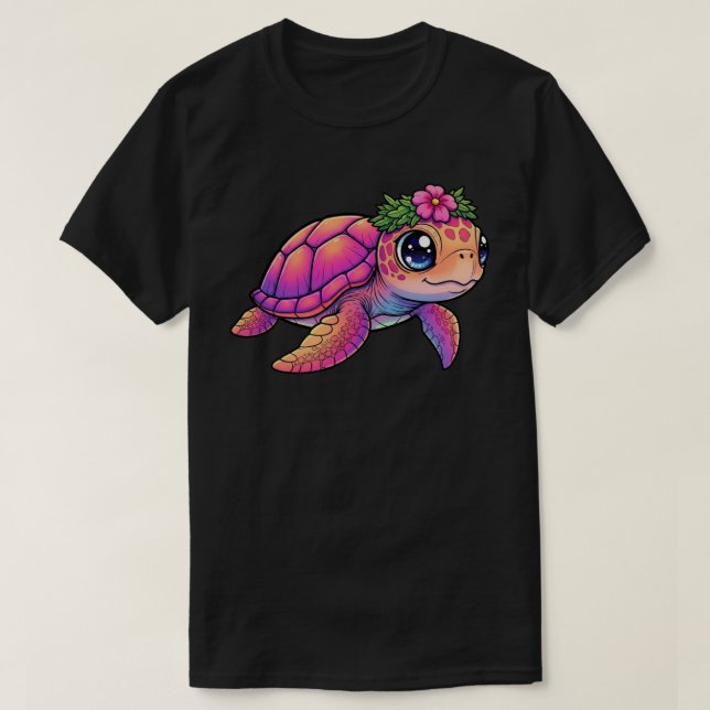 Sea Turtle Dark T-Shirt (Design Front)