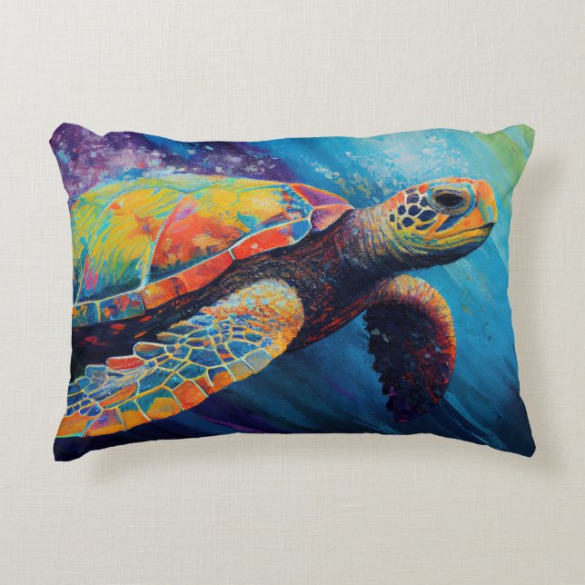 Sea Turtle Decorative Cushion (Front)