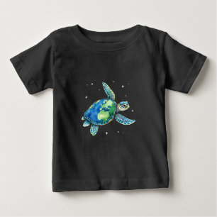 Sea Turtle Earth Day 2025 Sea Animals  Baby T-Shirt