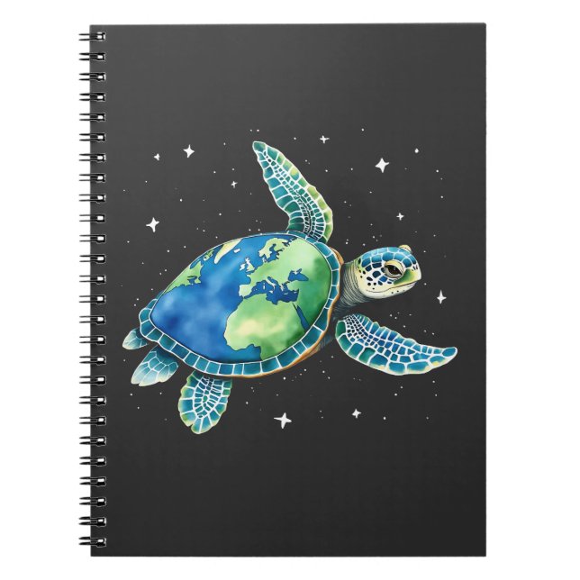 Sea Turtle Earth Day 2025 Sea Animals  Notebook (Front)