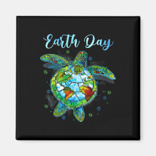 Sea Turtle Earth Day Natural Save The Earth Mens W Magnet