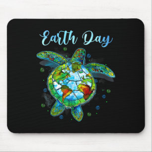 Sea Turtle Earth Day Natural Save The Earth Mens W Mouse Pad