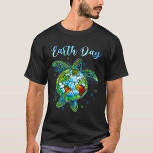 Sea Turtle Earth Day Natural Save The Earth Mens W T-Shirt