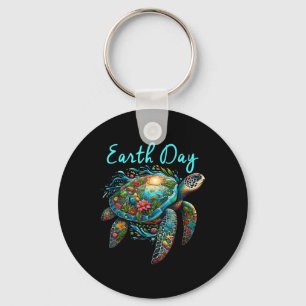 Sea Turtle Earth Day Save The Earth Key Ring