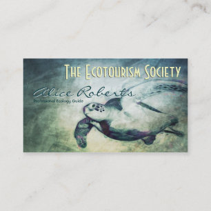 Sea Turtle / Ecology Guides Business Card Template