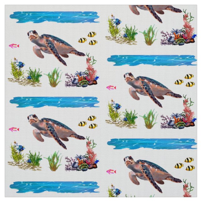 Sea Turtle Fabric (Swatch)