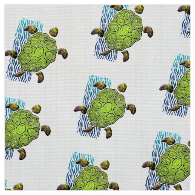 Sea Turtle Fabric (Swatch)