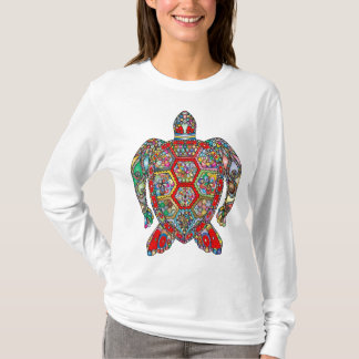 sea turtle floral flowers T-Shirt