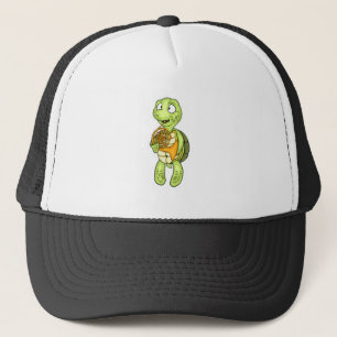 Sea Turtle French Horn Player Kids Music Horn Trucker Hat