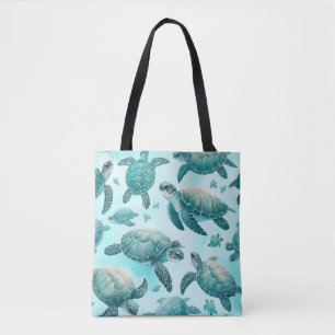 Sea Turtle Friends Tote Bag