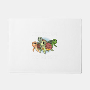 Sea Turtle Gift Kids Women Underwater Sea Turtles Doormat