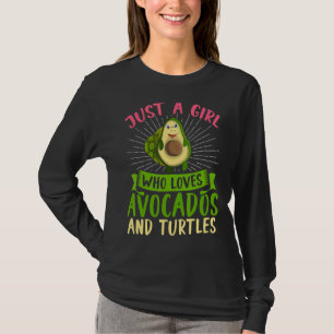 Sea Turtle Girls Avocado Women Ocean Animal Turtl T-Shirt