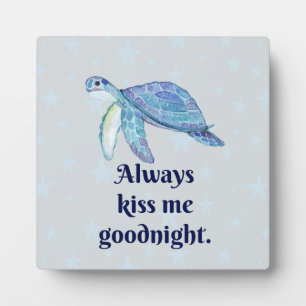Sea Turtle Goodnight Plaque
