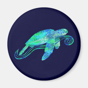 Sea Turtle Graphic Magnet