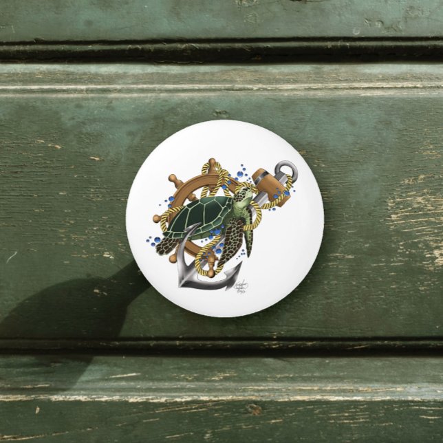  Sea Turtle Green Blue Ceramic Knob (Creator Uploaded)