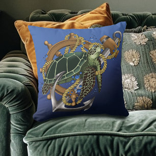  Sea Turtle Green Blue Cushion