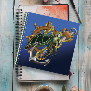 Sea Turtle Green Blue Notebook
