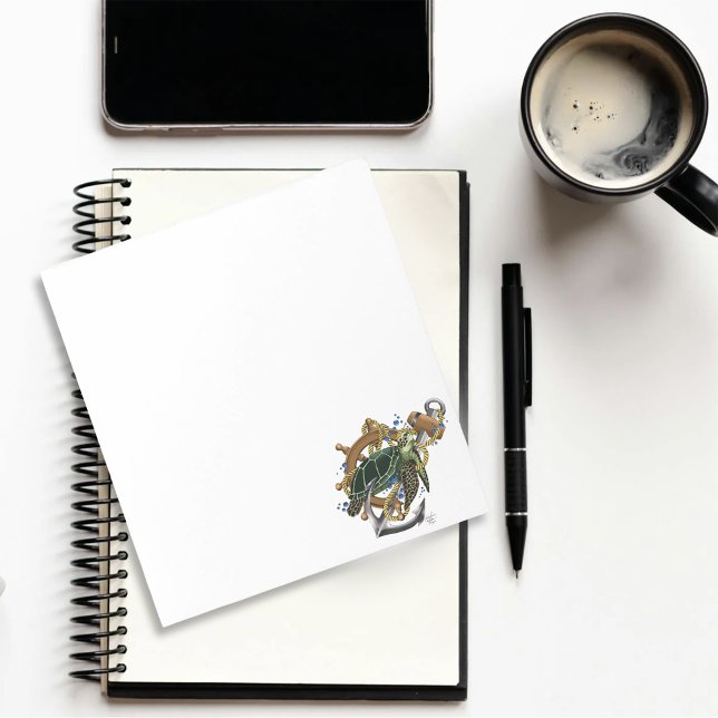 Sea Turtle Green Blue Notepad (Creator Uploaded)