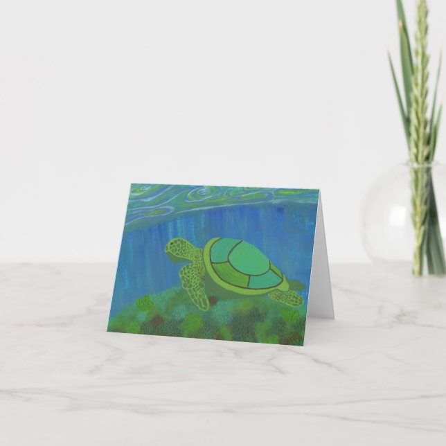 Sea-Turtle Greeting Card for All Occasions (Front)