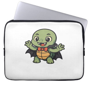 Sea Turtle Halloween Ghost Witch Hat Animal Lovers Laptop Sleeve