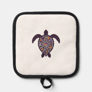Sea Turtle Halloween Spider-web Pumpkin Ghost Hall Pot Holder