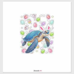 Sea Turtle Happy Easter Egg Hunt Bunny Ear Sea Tur