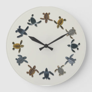 Sea Turtle Hatchling Wall Clock