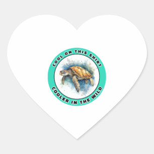 Sea Turtle Heart Sticker