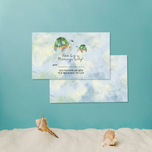 Sea Turtle - How big is mummy's belly Enclosure Card
