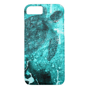 Sea Turtle i phone case, Teal Picture, iPhone 8/7 Case