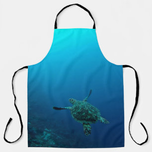 SEA TURTLE IN WATER APRON