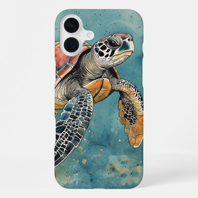 Sea Turtle iPhone Case (Back)